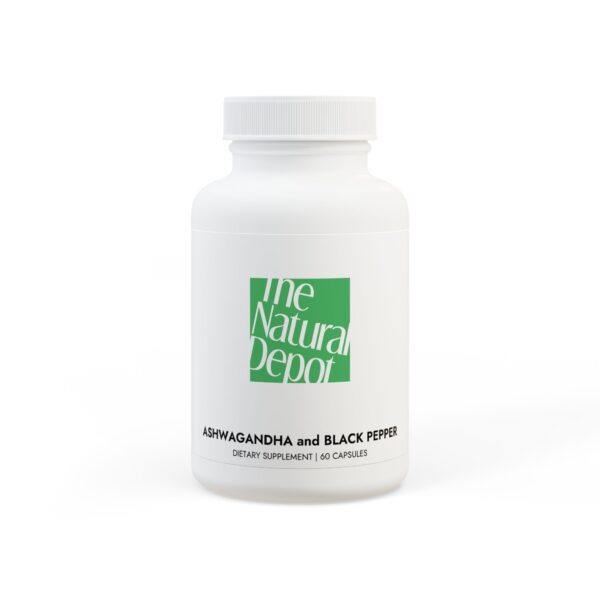 The Natural Depot Ashwagandha and Black Pepper Supplement (60 capsules)